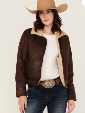 Shyanne Women's Shearling Lined Faux Suede Jacket